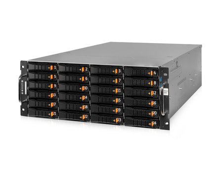 4U AMD single-CPU RA1424-AIEP server - Server view