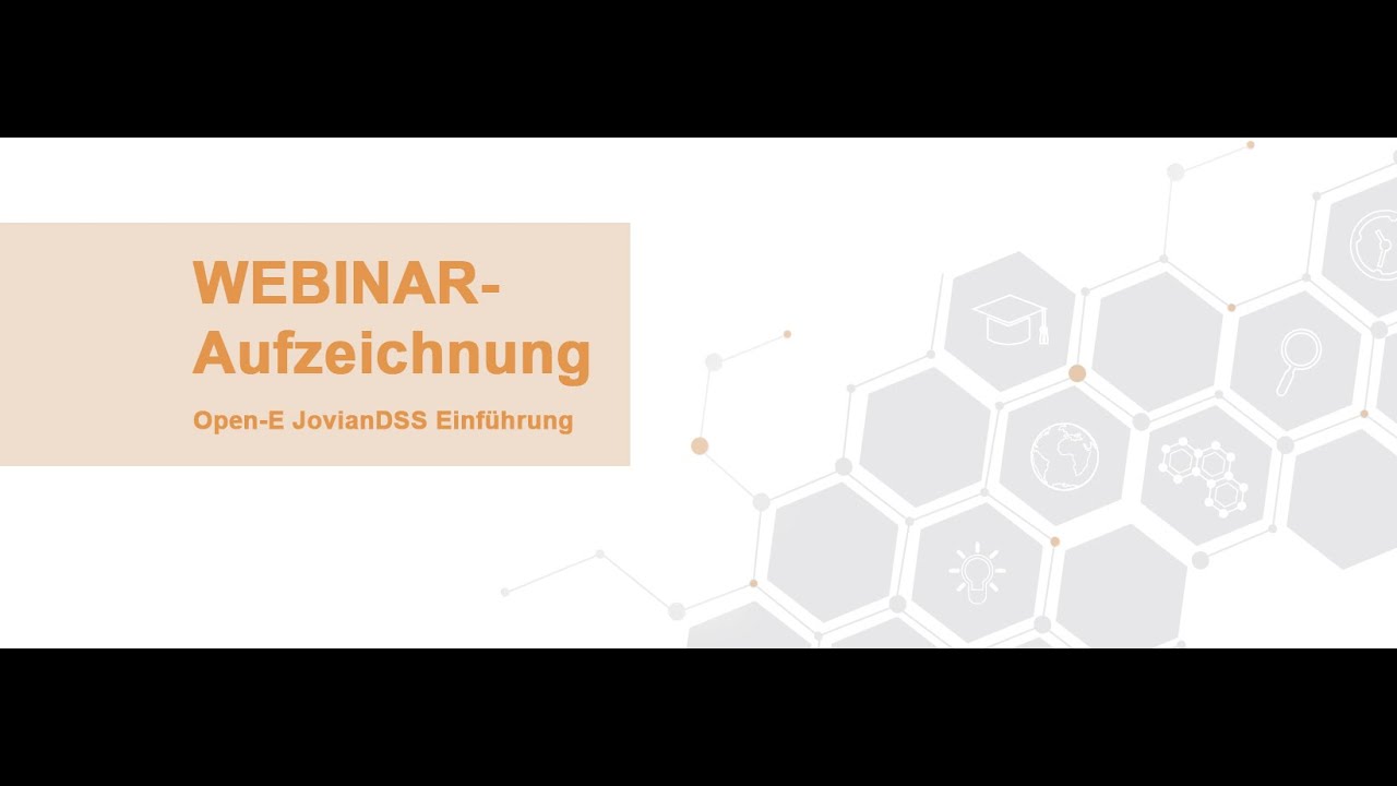 Open-E JovianDSS Einführung Open-E JovianDSS Einführung